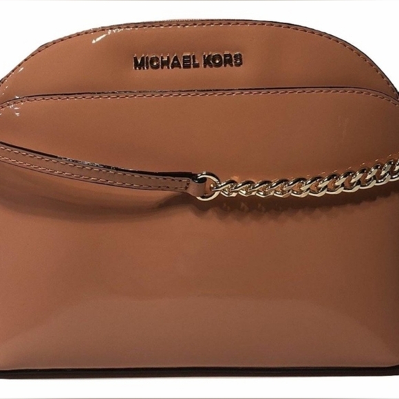Michael Kors Emmy Peach Patent Leather Crossbody Bag NWT - Picture 5 of 16